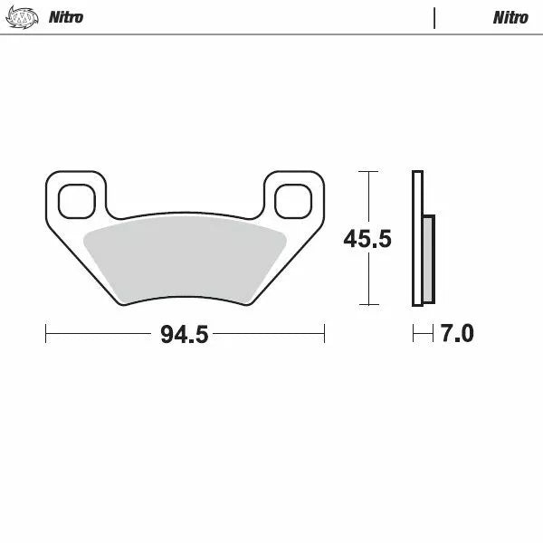 Pad freno moto-master nitro 097221