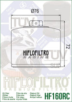 HIFLOFILTRO Racing Oil Filter - HF160RC HF160RC