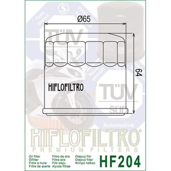 Filtro dell'olio Hiflofiltro Chrome - HF204C HF204C