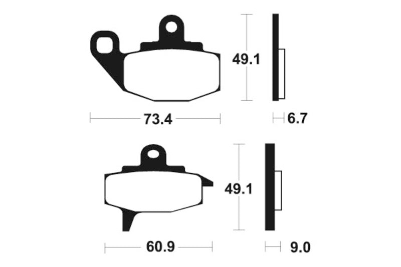 Tecnium Street Organic Brake Cast - MA102 1022327