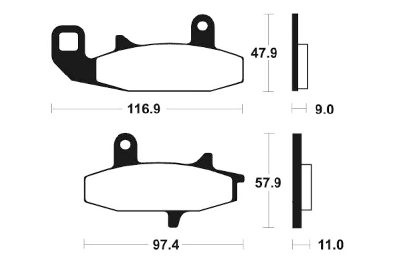 Tecnium Street Organic Brake Cast - MA126 1022347