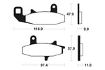 Tecnium Street Organic Brake Cast - MA126 1022347