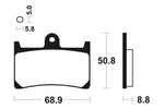 Tecnium Street Organic Brake Pads - MA139 1022361