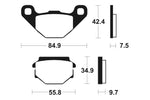 Tecnium Street Organic Brake Calks - MA184 1022401