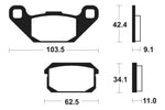 Tecnium Street Organic Brake Cast - MA348 1022487