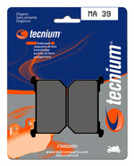 Tecnium Street Organic Brake Pads - MA39 1022501