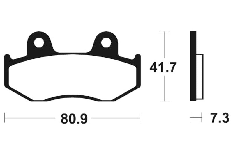 Tecnium Street Organic Brake Calks - MA58 1022531