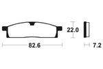 Tecnium Street Organic Brake Pads - MA89 1022558