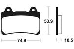 Tecnium Street Organic Brake Cast - MA90 1022560