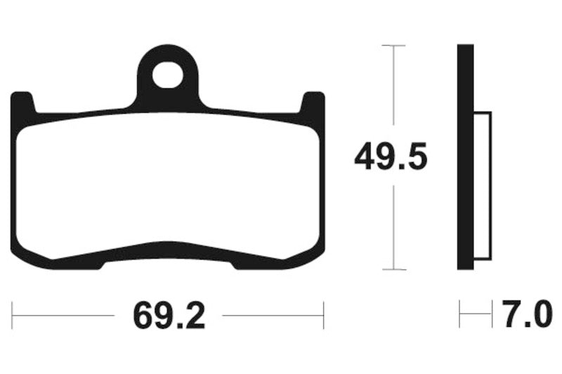 Tecnium Racing Sintered Metal Carbon Brake Pads - MCR282 1022588