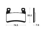 Cuscinetti per freni in metallo in metallo sinterizzato per tecnium - MCR394 1022603