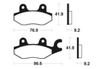 Tecnium Scooter Organic Brake Pads - ME188 1022628