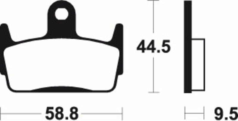 Tecnium scooter organic brake pads - ME210 1022638