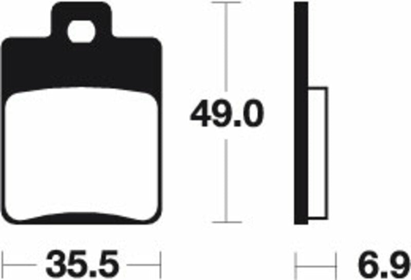 Tecnium Scooter Organic Brake Pads - ME224 1022644