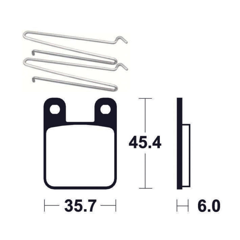 Tecnium Scooter Organic Brake Pads - ME319 1022677