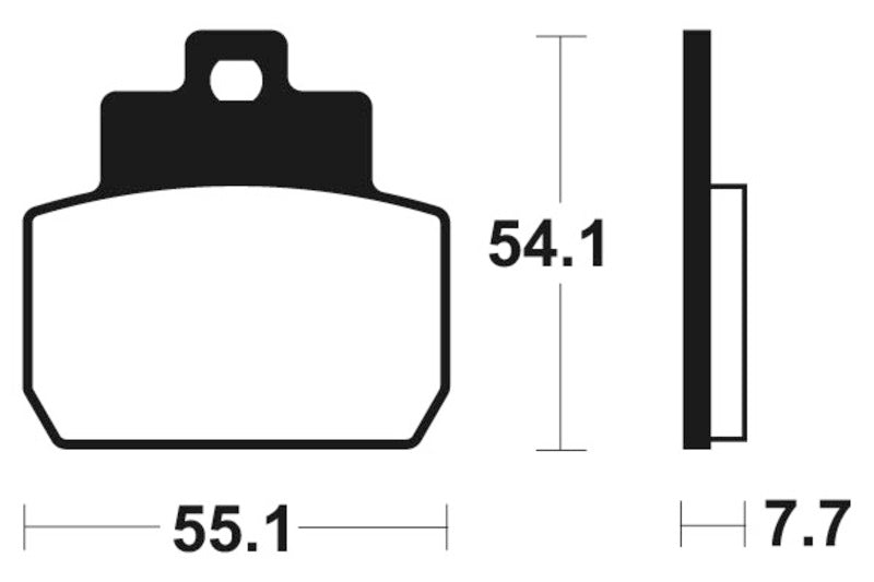 Tecnium scooter organic brake pads - ME331 1022680