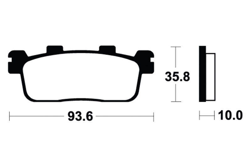 Tecnium Scooter Organic Brake Pads - ME363 1022688