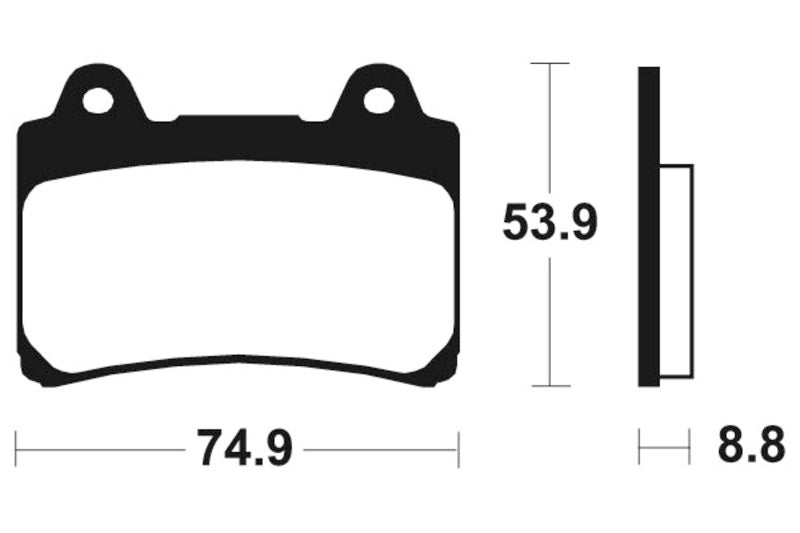 Tecnium Street Performance Sinterite Metal Frake Pads - MF113 1022717