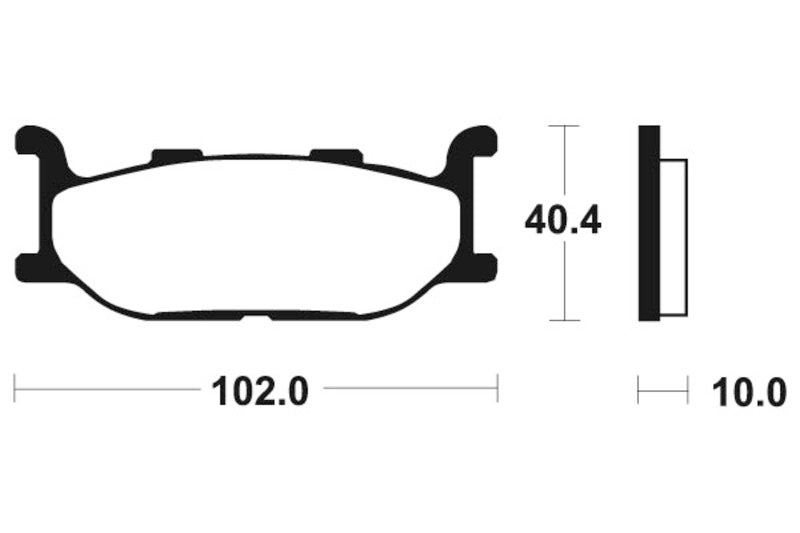 Tecnium Street Performance Sinterite Metal Brake Pads - MF163 1022734