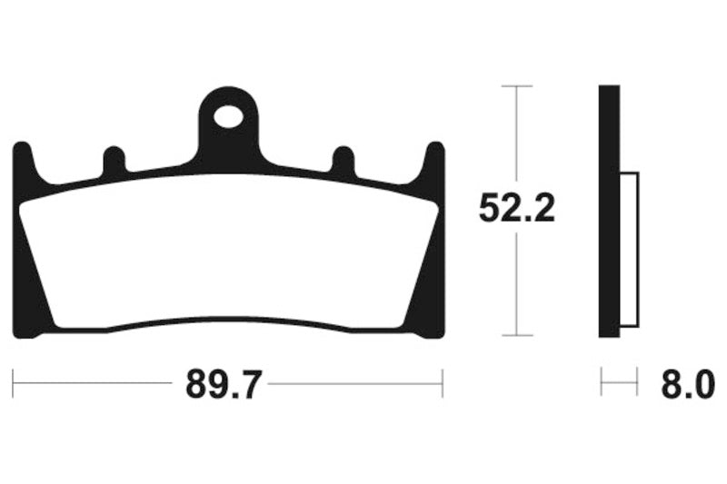 Tecnium Street Performance Sinterite Metal Brake Pads - MF186 1022743