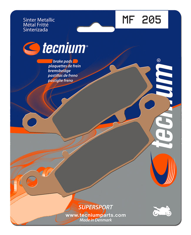 Tecnium Street Performance Sinterite Metal Brake Pads - MF205 1022749