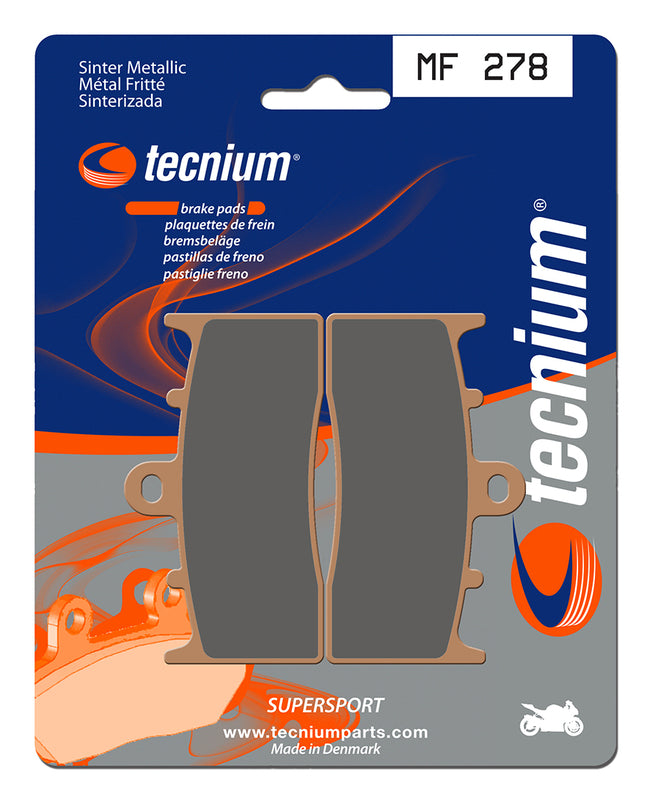 Tecnium Street Performance Sinterite Metal Brake Pads - MF278 1022762