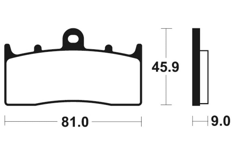 Tecnium Street Performance Sinterite Metal Brake Pads - MF278 1022762