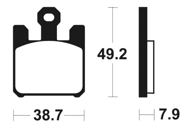 Tecnium Street Performance Sinterite Metal Brake Pads - MF288 1022764