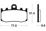 Tecnium Street Performance Sinterite Metal Brake Pads - MF296 1022766