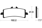 TECNIUM STREET PRESTAZIONE FRENO SINTERATO SINTERE CAMILI - MF341 1022777