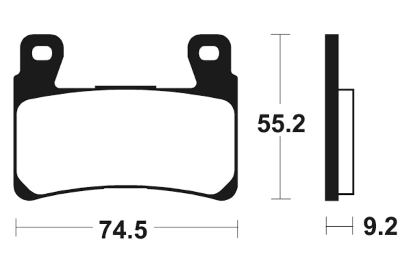 Tecnium Street Performance Sinterite Metal Brake Pads - MF360 1022783