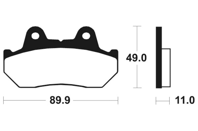 Tecnium Street Performance Sinterite Metal Brake Pads - MF42 1022791