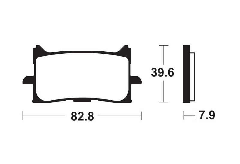 Tecnium Street Performance Sinterite Metal Brake Pads - MF440 1022796