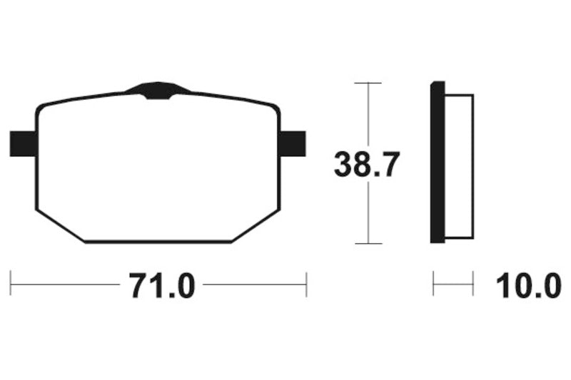 Tecnium Street Performance Sinterite Metal Brake Pads - MF96 1022809