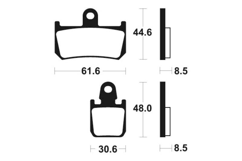 Tecnium Trail Performance Sinteded Metal Brake Pads - MFP339 1022829