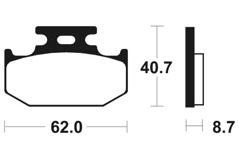 TECNIUM MX/ATV Sinterited Metal Brake Cestili - MO132 1022842