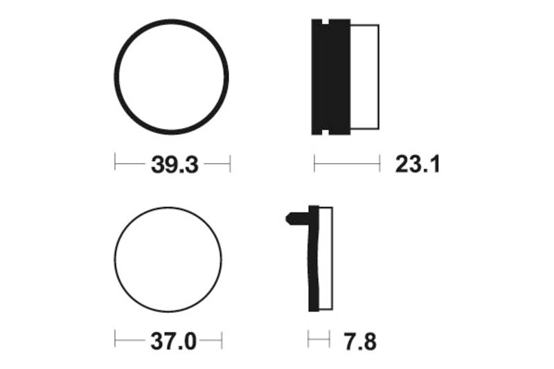 TECNIUM MX/ATV Sinterited Metal Brake Clocks - MO137 1022844