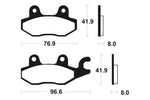 Tecnium MX/ATV Sinterited Metal Brake Cestili - MO138 1022845