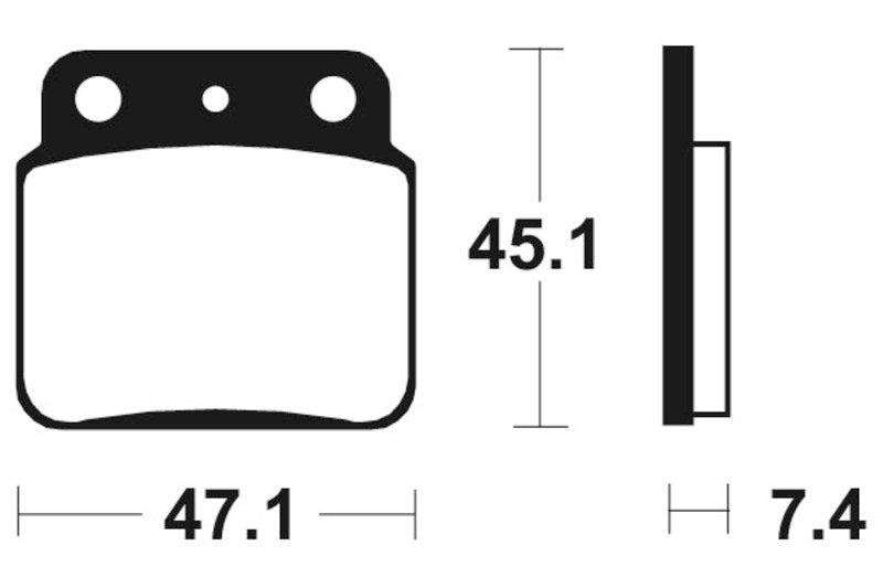 TECNIUM MX/ATV Sinterited Metal Brake Cestili - MO149 1022848