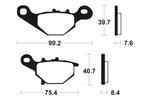 TECNIUM MX/ATV Sinterited Metal Brake Cestili - MO202 1022855