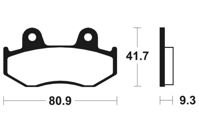 TECNIUM MX/ATV Sinterited Metal Brake Cestili - MO209 1022856