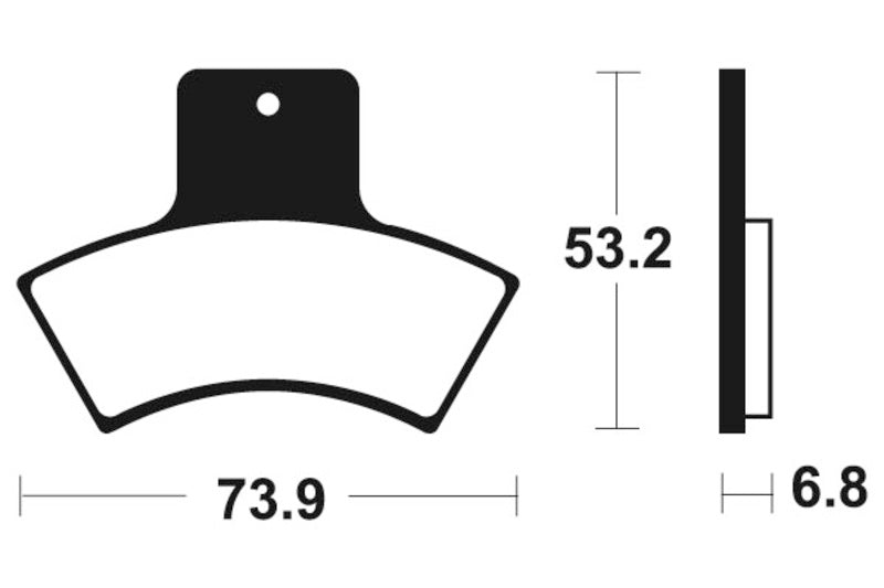 TECNIUM MX/ATV Sinterited Metal Brake Cestili - MO255 1022864