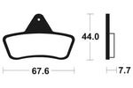 Tecnium MX/ATV Sinterited Metal Brake Cestili - MO258 1022867