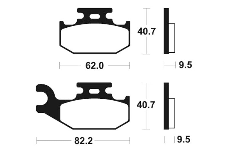 Tecnium MX/ATV Sinterited Metal Brake Cestili - MO267 1022868