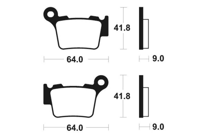 TECNIUM MX/ATV Sinterited Metal Brake Cestili - MO291 1022874