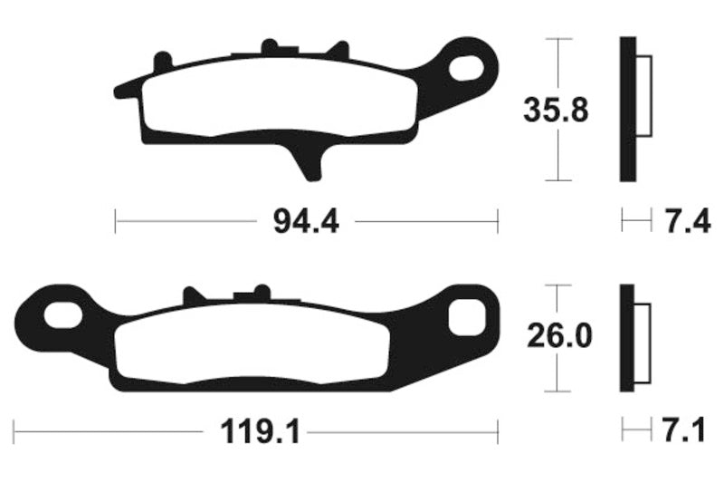 TECNIUM MX/ATV Sinteded Metal Brake Clocks - MO301 1022879