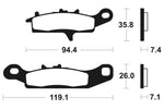 TECNIUM MX/ATV Sinteded Metal Brake Clocks - MO301 1022879