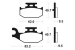 TECNIUM MX/ATV Sinterited Metal Brake Clocks - MO316 1022882