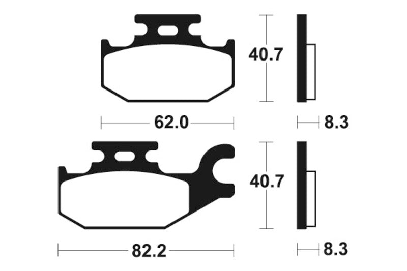 TECNIUM MX/ATV Sinterited Metal Brake Clocks - MO335 1022886