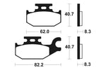 TECNIUM MX/ATV Sinterited Metal Brake Clocks - MO335 1022886